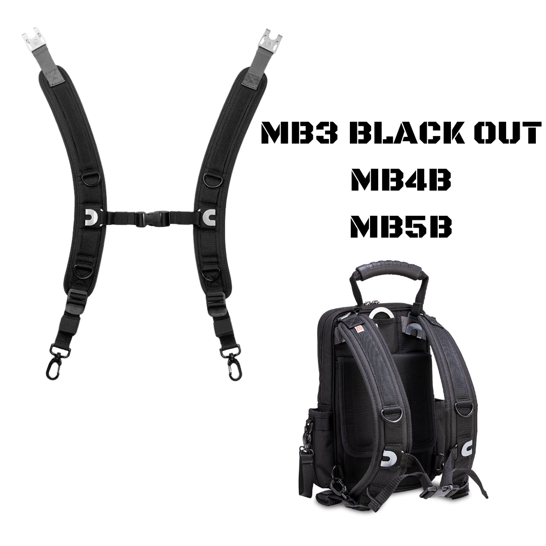 バックパックストラップ for MB3 BLACK OUT, MB4B, MB5B