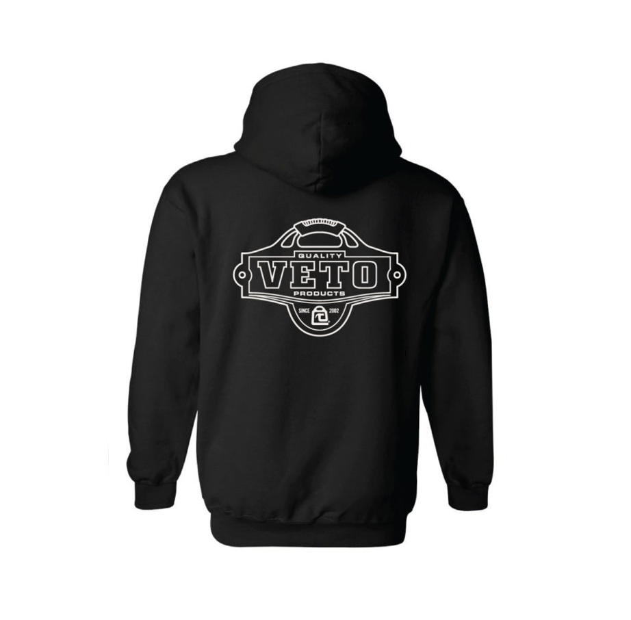 Heavy-Weight フード付きパーカー BLACK Retro Logo