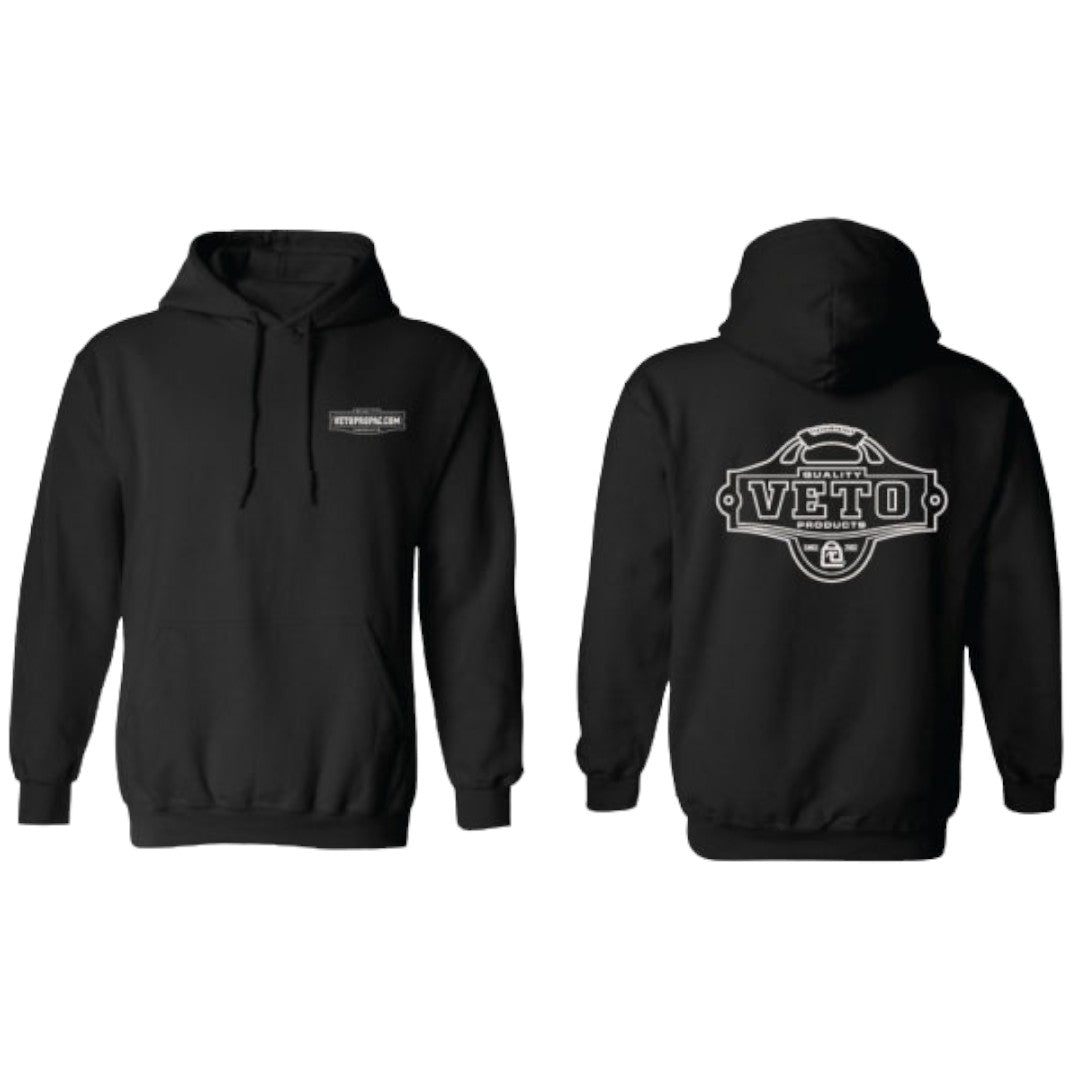 Heavy-Weight フード付きパーカー BLACK Retro Logo