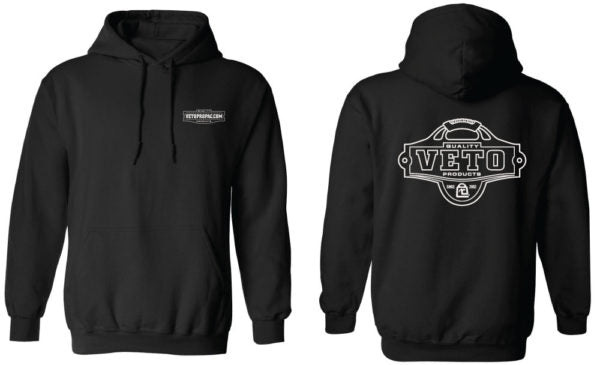 Heavy-Weight フード付きパーカー BLACK Retro Logo