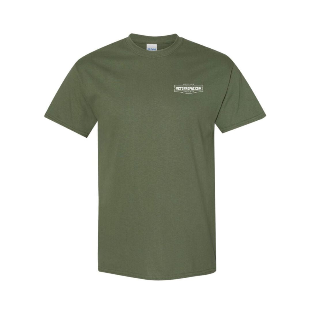 Tシャツ-OLIVE VETO ANVIL
