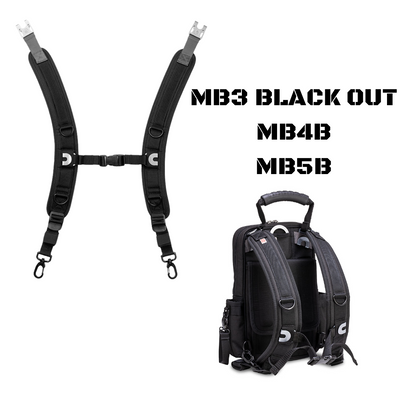 バックパックストラップ for MB3 BLACK OUT, MB4B, MB5B