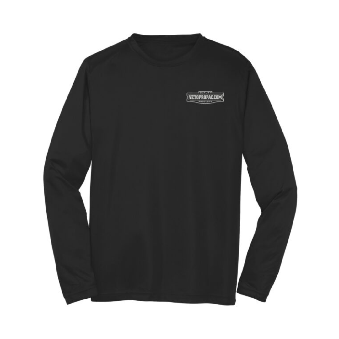 DRY FIT ロング Tシャツ-BLACK