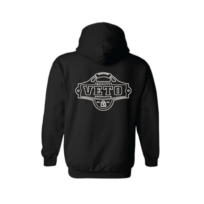 Heavy-Weight フード付きパーカー BLACK Retro Logo