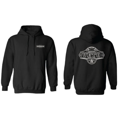 Heavy-Weight フード付きパーカー BLACK Retro Logo
