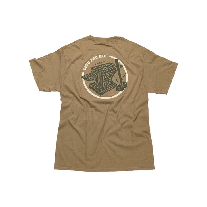 Tシャツ-LIGHT BROWN VETO ANVIL