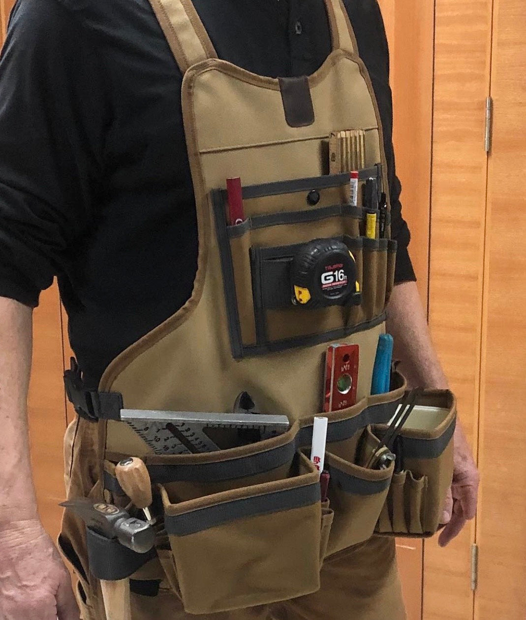 TA-XLBX TOOL APRON WITH BOXED POCKETS（チェストエプロン）