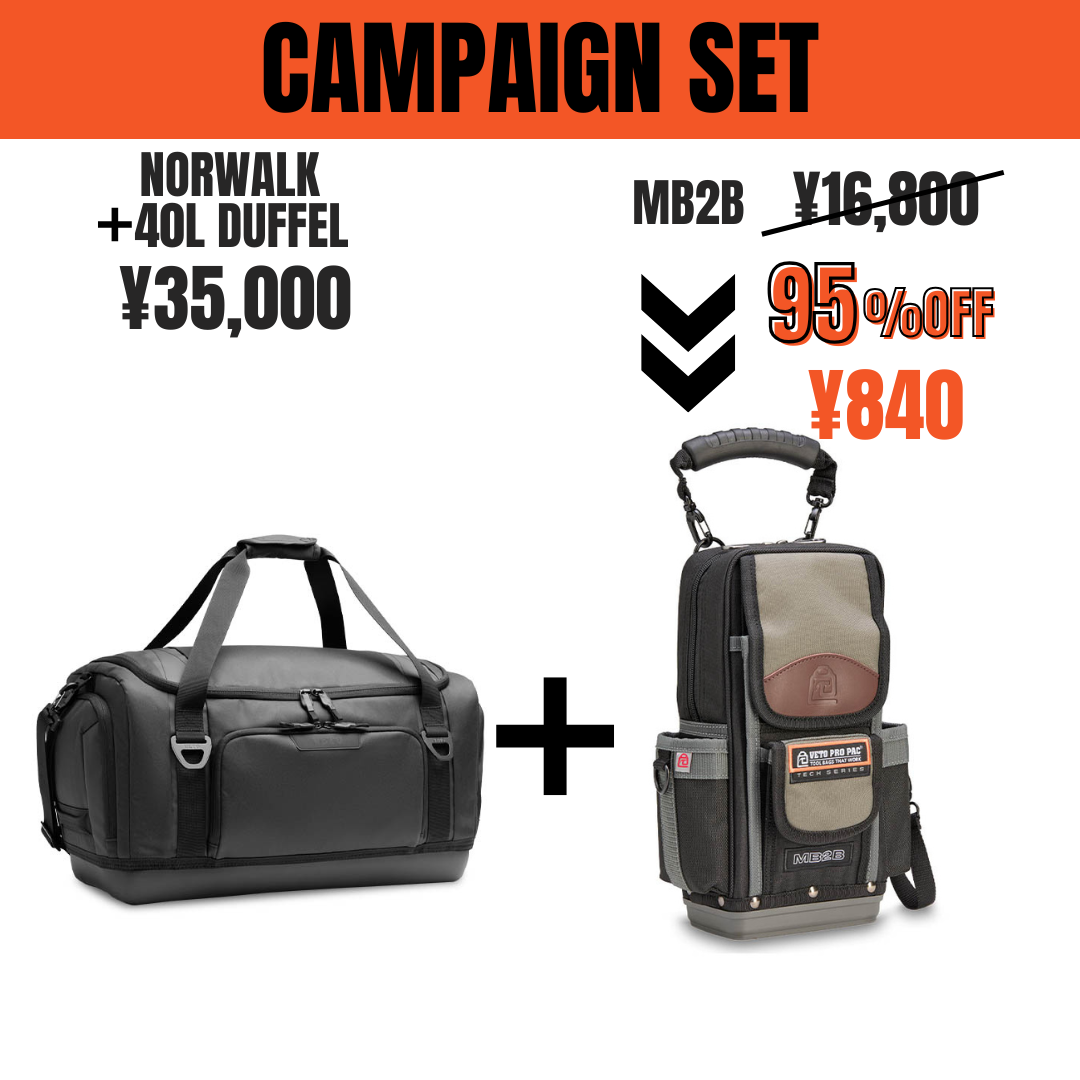 NORWALK + 40L DUFFEL & MB2B(95%OFF)
